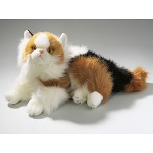 Pluche gevlekte katten knuffel 30 cm   -