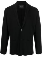 Roberto Collina blazer en coton à simple boutonnage - Noir - thumbnail