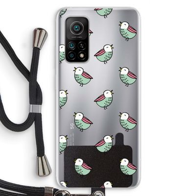 Vogeltjes: Xiaomi Mi 10T 5G Transparant Hoesje met koord