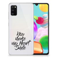 Samsung Galaxy A41 Siliconen hoesje met naam Heart Smile