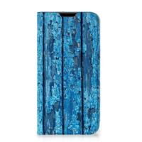 Apple iPhone 14 Plus Book | Wallet Case | Wood Blue