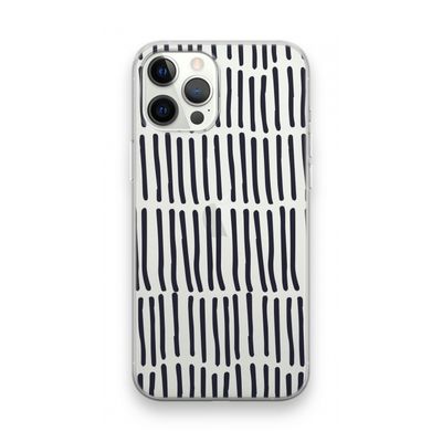 Moroccan stripes: iPhone 12 Pro Max Transparant Hoesje