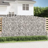 VidaXL Schanskorven 3 st gewelfd 400x50x200/220 cm ijzer - thumbnail