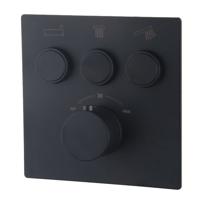 Wiesbaden Caral KLIK afbouwdeel therm. 3 weg mat-zwart