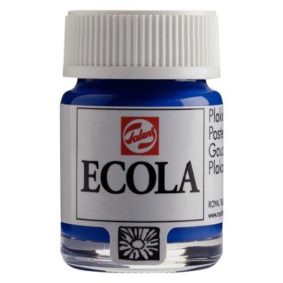 Bruynzeel Ecola plakkaatverf fles 16ml donkerblauw 502