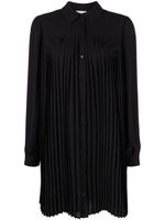 Claudie Pierlot chemise en soie à design plissé - Noir