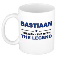 Naam cadeau mok/ beker Bastiaan The man, The myth the legend 300 ml   -