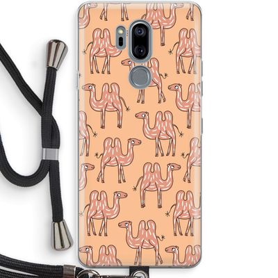 Kameel: LG G7 Thinq Transparant Hoesje met koord