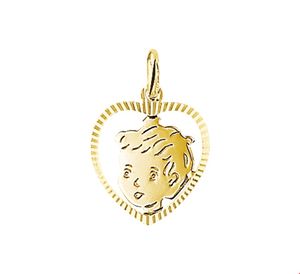 TFT Bedel Jongen Hart Gediamanteerd Goud