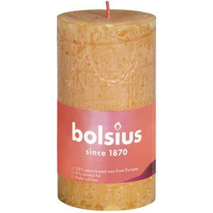 Bolsius kaars rustiek 10x5 cm honeycomb yellow