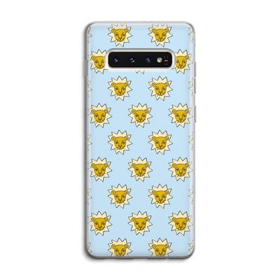 Leeuwenkoppen: Samsung Galaxy S10 4G Transparant Hoesje