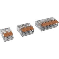 Degson DG221-5.6-05P-17-11A(H) Verbindingsklem Flexibel: 0.14-4.0 mm² Massief: 0.20-4.0 mm² Aantal polen: 5 1 stuk(s) Transparant, Bruin - thumbnail