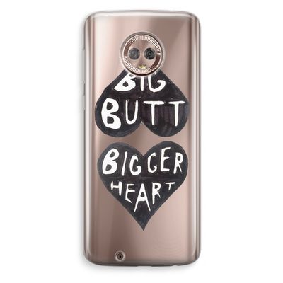 Big butt bigger heart: Motorola Moto G6 Transparant Hoesje