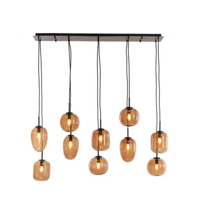 Hanglamp Mezza glas bruin 10L