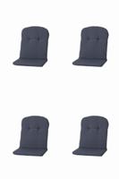 Kussen Kuip hoog 45x96 Panama grijs (4 stuks) Madison - Madison