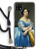 Eleonore: Samsung Galaxy A22 5G Transparant Hoesje met koord