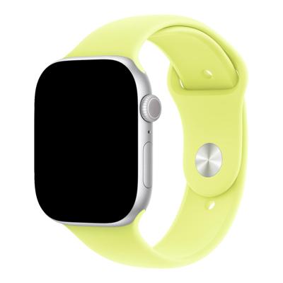 Apple Watch Bandje - Siliconen - Neongeel - 44, 45, 46 & 49mm - ML Apple Watch Bandje - Siliconen - Neongeel - 44, 45, 46 & 49mm - ML