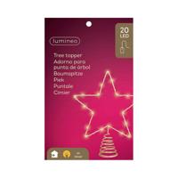 Kerstster Lumineo Gouden Metaal 27 x 22 x 5 cm