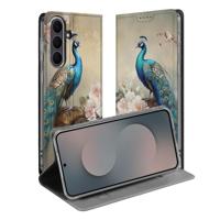 Samsung Galaxy S25 FE | Standcase | Hoesje Vintage Pauwen
