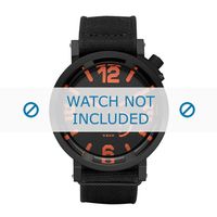 Horlogeband Diesel DZ1471 Textiel Zwart 24mm - thumbnail