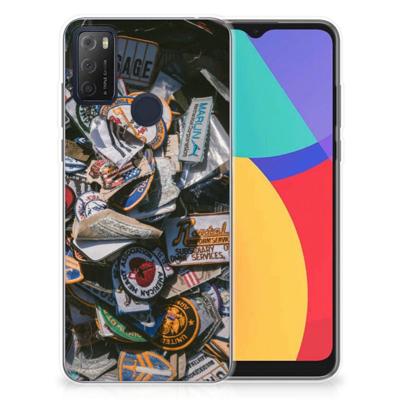 Alcatel 1S (2021) | Siliconen hoesje | met foto Badges