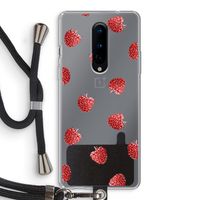 Framboosjes: OnePlus 8 Transparant Hoesje met koord