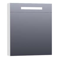 Brauer Promise Deluxe Spiegelkast - 100 cm - met Directe Verlichting - 2 Dubbelzijdige Spiegeldeuren - Mat Wit