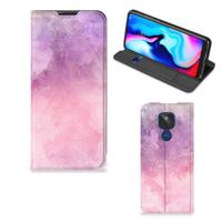 Bookcase Motorola Moto G9 Play Pink Purple Paint Bookcase Motorola Moto G9 Play Pink Purple Paint