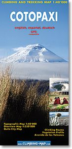 Wandelkaart trekkingmap Cotopaxi - Ecuador | Climbing-map