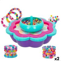 Kit om Armbanden te Maken Cra-Z-Art Shimmer 'n' Sparkle Plastic 22,5 x 6,5 x 22,5 cm 2 in 1 (2 Stuks)