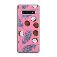Kokosnoot roze: Samsung Galaxy S10 4G Transparant Hoesje