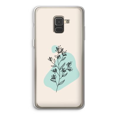 Violets are blue: Samsung Galaxy A8 (2018) Transparant Hoesje