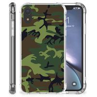 Apple iPhone Xr Doorzichtige Silicone Hoesje Army Dark