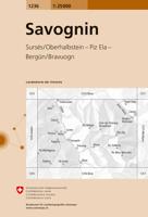 Wandelkaart - Topografische kaart 1236 Savognin | Swisstopo Wandelkaart - Topografische kaart 1236 Savognin | Swisstopo