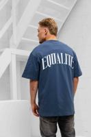 Equalité Oliver Oversized T-Shirt Heren Donkerblauw - Maat L - Kleur: Donkerblauw | Soccerfanshop