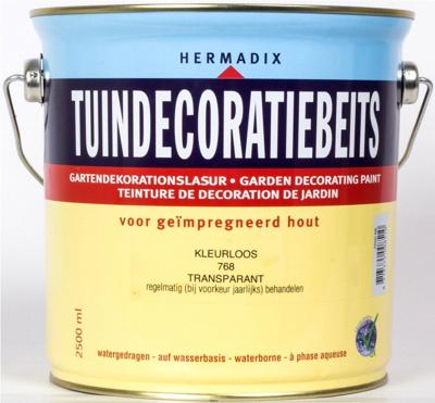 Tuindecoratiebeits 768 kleurloos 2500 ml - Hermadix