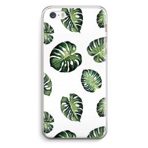 Tropische bladeren: iPhone 5 / 5S / SE Transparant Hoesje