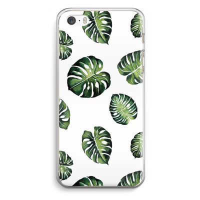 Tropische bladeren: iPhone 5 / 5S / SE Transparant Hoesje