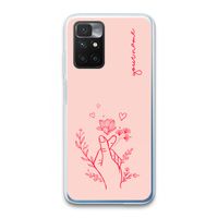 Giving Flowers: Xiaomi Redmi 10 Transparant Hoesje