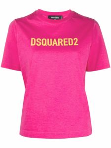 DSQUARED2 t-shirt en coton à logo imprimé - Rose