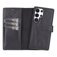 NorthLife Samsung Galaxy S25 Ultra - Leren Afneembare 2-in-1 bookcase telefoonhoes - Zwart