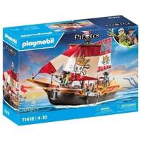 PLAYMOBIL 71318 Piratenroeiboot - Piraten - Met twee personages en twee kanonnen - Vanaf 4 jaar