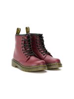 Dr. Martens Kids bottines à lacets - Rouge - thumbnail