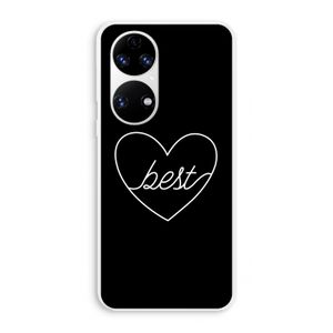 Best heart black: Huawei P50 Transparant Hoesje
