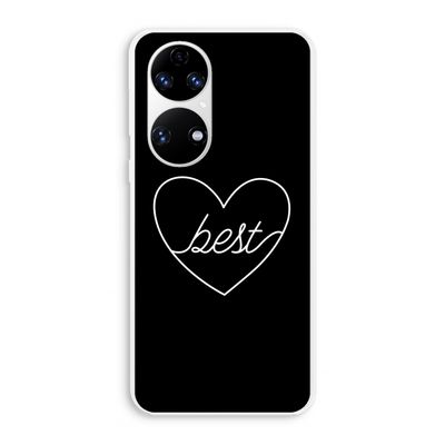 Best heart black: Huawei P50 Transparant Hoesje