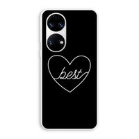 Best heart black: Huawei P50 Transparant Hoesje