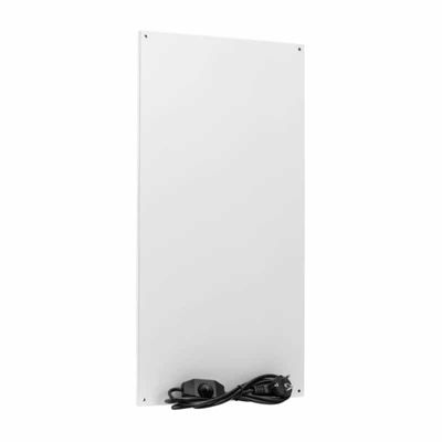 Infraroodpaneel buro werkplekverwarming 30x60cm wit 90W inclusief in line tempatuur-thermostaat