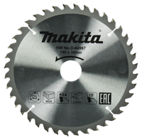 Makita Accessoires Cirkelzaagblad Hout | Standaard, 190x30x2,2 40T 15g - D-64967 - D-64967