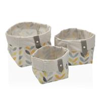 Mandenset Versa Erin Vierkant 14 x 14 x 14 cm Textiel