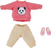 Original Character for Nendoroid Doll Figures Outfit Set: Sweatshirt and Sweatpants (Pink) - thumbnail